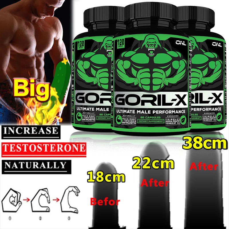 Natural Testosterone Booster，Workout Supplement & Muscle Builder, Increase Size, Strength,1000mg Horny Goat Weed