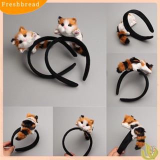 【Fresh】ที่คาดผม จี้รูปแมว 3D สำหรับสตรี