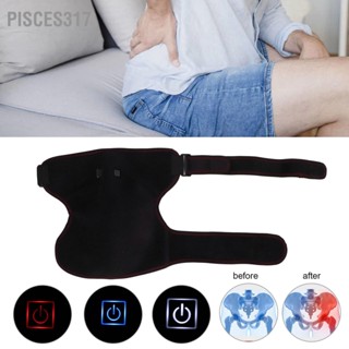 Pisces317 Electric Heated Hip Brace Hot Compress Groin Thigh Support Wrap for Men Women US Plug 100‑240V