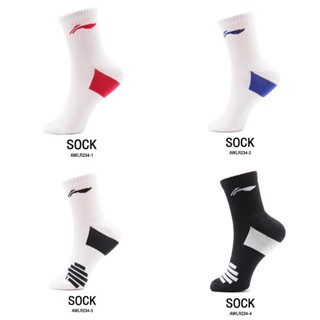 LI-NING ถุงเท้ากีฬา SOCKS รุ่น AWLR234