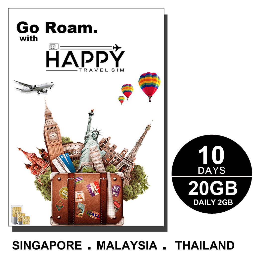 สิงคโปร์ มาเลเซีย ซิมการ์ด, Singapore, Malaysia SIM Card Shopee Thailand