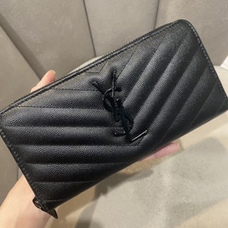 used ysl zip around wallet