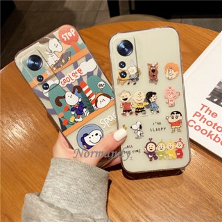 เคสโทรศัพท์ Ready Handphone Case Xiaomi 12T Pro 12 Lite 11T Pro Mi 11 Lite 5G NE Redmi 10C 5G Creative Cute Cartoon Snoopy Phone Casing Silicagel TPU Softcase Transparent Protection Back Cover