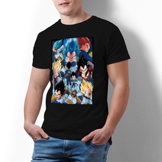 เสื้อยืดแฟชั่น Bandai ดราก้อนบอลเบจิต้าทุกประเภทเสื้อยืดอะนิเมะแฟชั่นผ้าฝ้ายเสื้อยืดขนาดใหญ่กราฟิกเสื้อยืดชาย