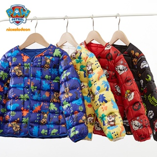 paw patrol เสื้อแจ็กเก็ต ผ้าฝ้าย น้ําหนักเบา เหมาะกับฤดูใบไม้ร่วง และฤดูหนาว สําหรับเด็กผู้ชาย