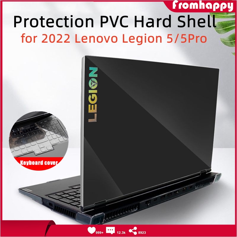เคสแล็ปท็อป PVC แบบแข็ง พร้อมฝาครอบคีย์บอร์ด สําหรับ Lenovo Legion 5 15IAH7 Legion 5 Pro 16IAH7H 2022