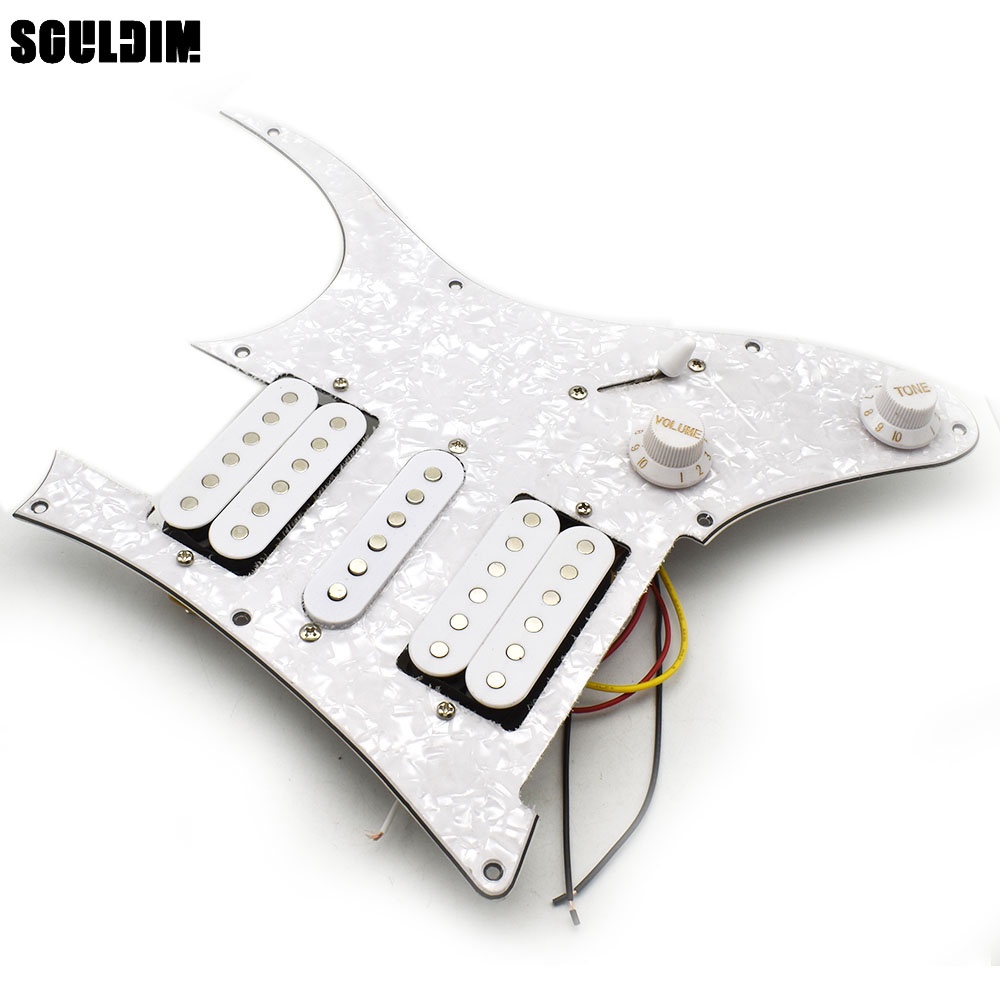 ปิ๊กอัพกีตาร์ไฟฟ้า HSH Humbucker Pickups Prewired Pickguard Guitar Pickup เหมาะสําหรับกีตาร์ไฟฟ้า