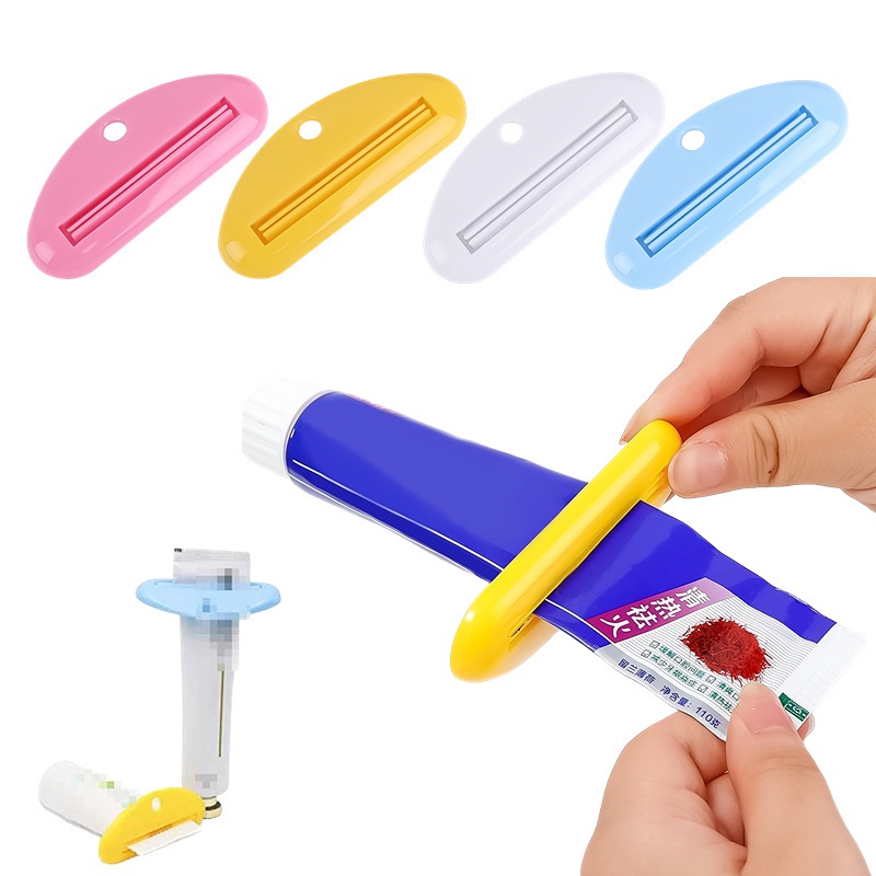 เครื่องบีบยาสีฟัน แบบแมนนวล อเนกประสงค์ แบบพกพา สีสันสดใส สําหรับบ้าน ธุรกิจ ท่องเที่ยว