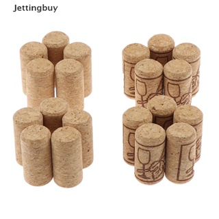 [Jettingbuy] 10Pcs/set Wine Stoppers Straight Wood Corks Bottle Plug Bar Kitchen Tools New Stock