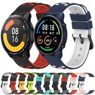 สายนาฬิกาข้อมือซิลิโคน ระบายอากาศ สําหรับ Xiaomi MI Watch S1 S1 Active S1 Pro Global Version MI Watch Color 2 Sport