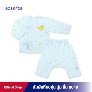 แอ็บซอร์บา ชุดเสื้อป้าย เด็กอ่อนชาย คอลเลคชั่น Petit Citron สำหรับแรกเกิด - 6 เดือน - R22WABSL09BU ชุดเด็ก เสื้อผ้าเด็ก ชุดเด็กแรกเกิด ชุดเด็กผู้ชาย เสื้อผ้าเด็กผู้ชาย