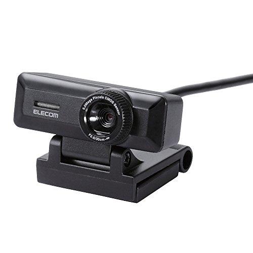 [จากญี่ปุ่น] Elecom Ucam-C750Fbbk กล้องเว็บแคมไมโครโฟนในตัว 5 ล้านพิกเซลความละเอียดสูง