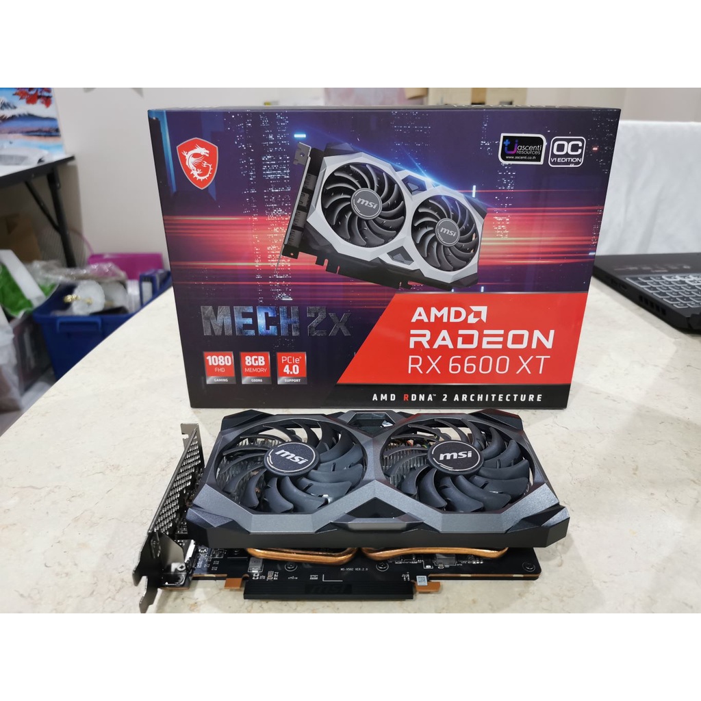 [มือสอง] MSI Radeon RX 6600XT MECH 2X OCV1 ประกันไทย