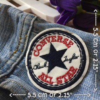 Converse All Star ตัวรีดติดเสื้อ อาร์มรีด อาร์มปัก ตกแต่งเสื้อผ้า หมวก กระเป๋า แจ๊คเก็ตยีนส์ Badge Embroidered Iron o...