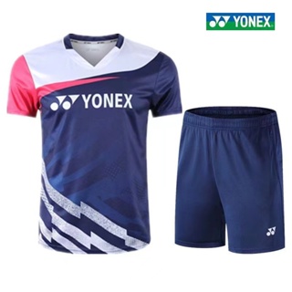 Yonex ขายดี ชุดเสื้อกีฬาแบดมินตัน แขนสั้น แห้งเร็ว สําหรับผู้ชาย และผู้หญิง 5120