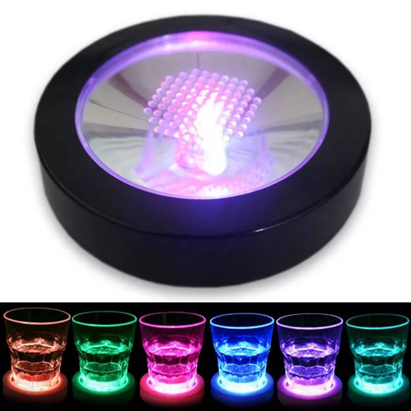 ที่รองแก้วมีไฟ LED สีสันสวยงาม ที่รองแก้ว