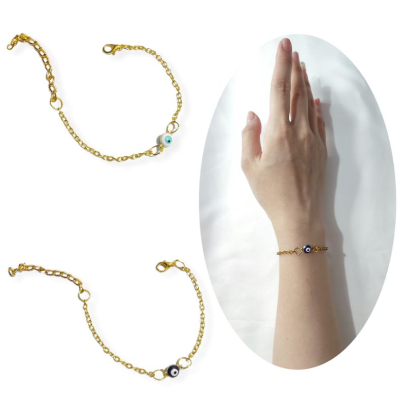 สร้อยข้อมือโซ่จี้เกาหลี Devil Eye