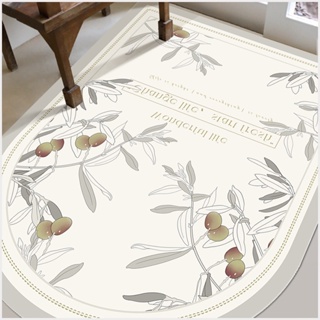 Carpet Doormat Living Room Bedroom Rug Bed Bedside Vinyl PVC Floor Foot Mat Elegant Floral White Pink Luxury Kitchen Home Decoration Front Door Entrance Hallway Lounge Modern Non-s