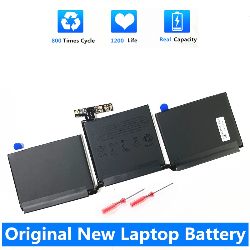 CSMHY Original 11.40V 54.5Wh A1713 Laptop Battery For Apple MacBook Pro