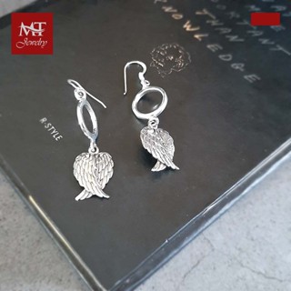 MT ต่างหูเงินแท้ ดีไซน์ ตุ้งติ้ง ปีกนก แบบห้อย ตะขอเกี่ยว Solid 925 Sterling Silver Earrings (se947) MT Jewelry มณีธารา