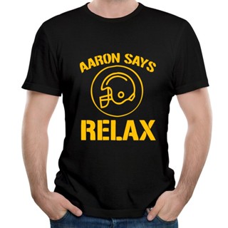 เสื้อยืด พิมพ์ลาย Aaron Says Rel สไตล์คลาสสิก ไม่ซ้ําใคร สําหรับผู้ชาย KDmeij68CAdfjb94S-5XL