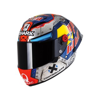 หมวกกันน็อค SHARK HELMETS รุ่น RACE-R PRO GP MARTINATOR SIGNATURE BLUE CHROM ORANGE BUO