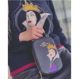 NEW COACH Coach Disney X Coach Eva Phone Crossbody With Evil Queen Motif