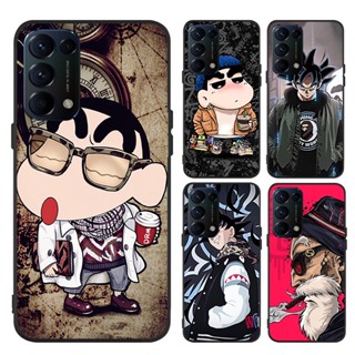 เคส OPPO A38 A58 A98 A78 A58 A54 A17K A93 A94 A53 A33 A92 A52 RENO 4F 5F โทรศัพท์มือถือ ลายการ์ตูนชินจัง สําหรับ