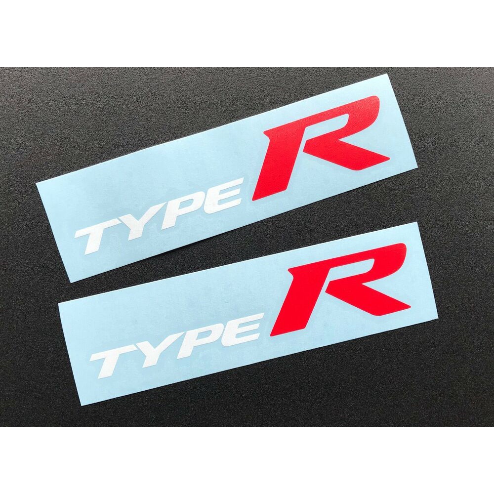 สติ๊กเกอร์ไวนิล x2 Type R สําหรับรถยนต์ Honda - ชุด 2 ชิ้น