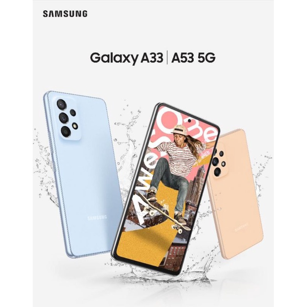 สมาร์ทโฟน Samsung Galaxy A33 (8+128GB) Awesome Blue (5G)
