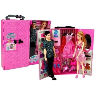 ตุ๊กตาบาร์บี้ ชาย หญิง ตู้เสื้อผ้าบาร์บี้ Barbie