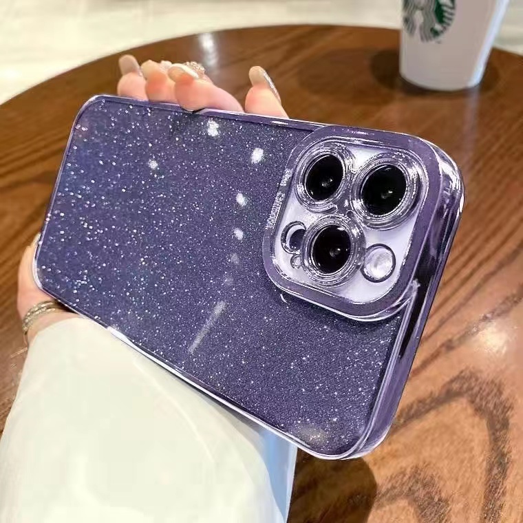 removable glitter paper เคส compatible for iphone 15 pro max soft case