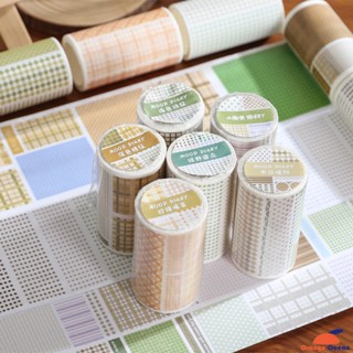 เทปสติกเกอร์ ลายจุดน่ารัก สําหรับตกแต่งสมุดภาพ Polka dot tape Plaid Sticker