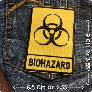 Biohazard ตัวรีดติดเสื้อ อาร์มรีด อาร์มปัก ตกแต่งเสื้อผ้า หมวก กระเป๋า แจ๊คเก็ตยีนส์ Badge Embroidered Iron on Patch 2