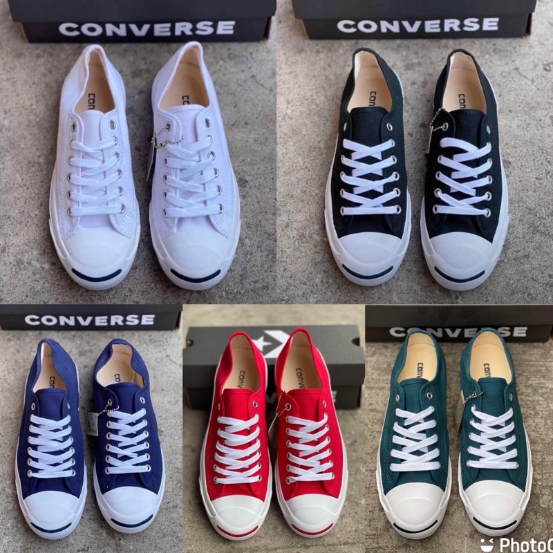 รองเท้าconverse jack งามเทียบแท้100% มีป้ายแถมกล่องฟรี!! คอนเวิร์สแจ็คindo