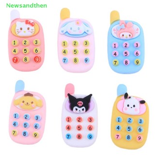 Newsandthen 10 ชิ้น บ้านตุ๊กตาจิ๋ว จําลอง การ์ตูน โทรศัพท์มือถือ โมเดล DIY อุปกรณ์ที่ดี