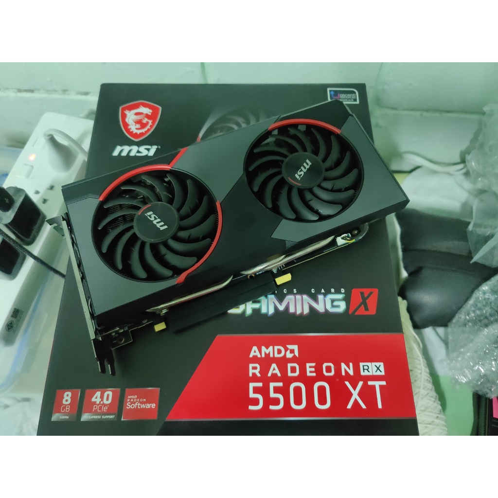 การ์ดจอ MSI RX 5500XT GAMING X 8G มือสอง 5500 xt