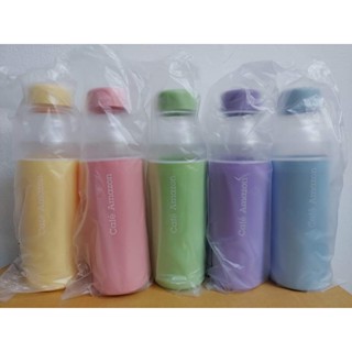 ขวดน้ำพลาสติก Cafe Amazons Summer Pastel Water Bottle ครบห้าใบราคาชุดละ 750 บา