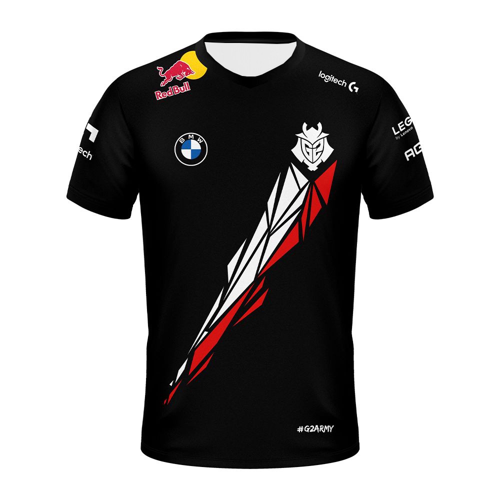 G2 Worlds Jersey 2022 LOL E-sports การแข่งขันแขนสั้น G2 Esports ทีมพัดลมแขนสั้นเสื้อยืดผู้ชายผู้หญิง