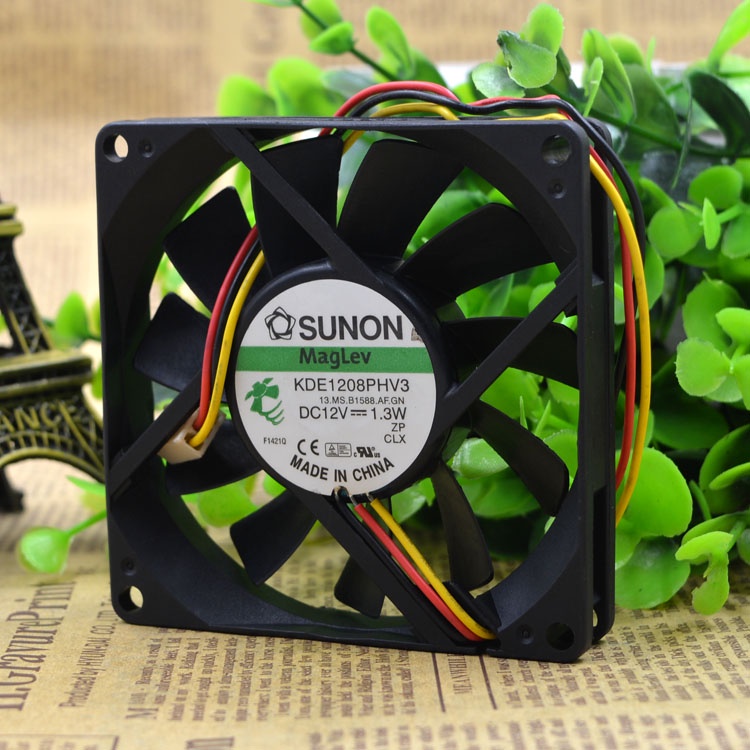 YTH KDE1208PHV3 8015 12V 1.3W 8CM CM PROJECTOR FAN