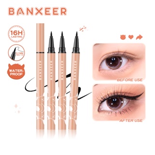 【Limited Stock】BANXEER ปากกาอายไลเนอร์แบบน้ำ Electric Monster Black Liquid Eyeliner Waterproof Longlasting