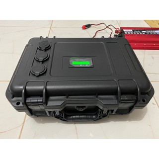 กล่อง Power BOX ขนาด 44 ah 12V ขนาด 34.6x25x13.6 cm กล่องไฟแคมป์ปิ้ง กล่องไฟสำรอง กล่องพร้อมแบตพร้อมใช้งาน