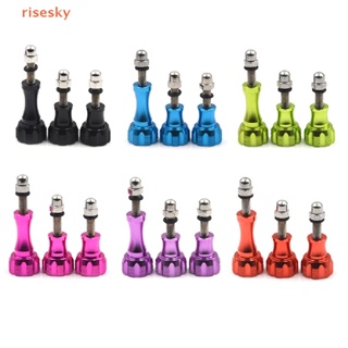 [risesky] 3pcs Different Sizes Aluminium Alloy Knob Thumb Screw Mount Accessories For Gopro Hero1/2/3/3+/4