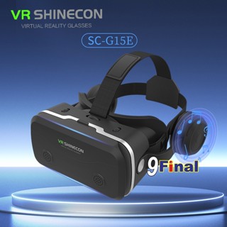 แว่น VR SHINECON G15E หูฟังในตัว รุ่นใหม่ปี 2022 by 9FINALรองรับโทรศัพท์ 4-7.2นิ้ว