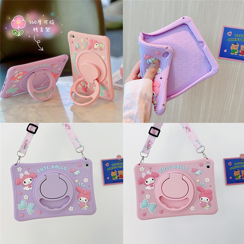 เคสซิลิโคนนิ่ม 360 นิ้ว สําหรับ Huawei Matepad T10 T10S Matepad Pro 11 V6 10.4 M7 Matepad 10.8 M6 10.8 M6 8.4 M5 Lite 8.0 Honor 8 V7 Pro 11 นิ้ว° การหมุน ​​เคสกันกระแทก