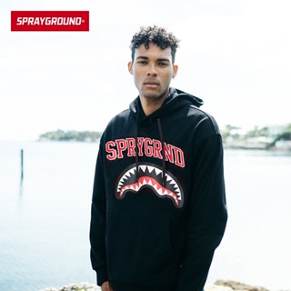 เสื้อกันหนาว มีฮู้ด พิมพ์ลาย Sprayground เข้ากับทุกการแต่งกาย แฟชั่นฤดูใบไม้ผลิ สําหรับผู้ชาย และผู้หญิง