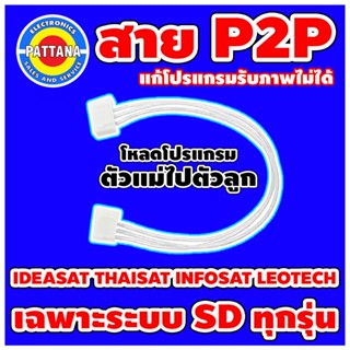 สายโหลด P2P สำหรับกล่อง IDEASAT THAISAT INFOSAT LEOTECH ระบบSDทุกรุ่น สายโหลดโปรแกรม