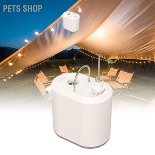 Pets Shop เครื่องปั๊มลมไฟฟ้า ขนาดเล็ก แบบพกพา ชาร์จไฟได้ สําหรับตั้งแคมป์กลางแจ้ง