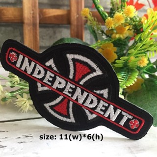 Independent ไบคเกอร์ ตัวรีดติดเสื้อ อาร์มรีด อาร์มปัก ตกแต่งเสื้อผ้า หมวก กระเป๋า แจ๊คเก็ตยีนส์ Racing Embroidered Ir...