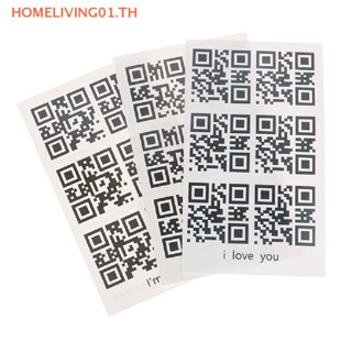 Onehome สติกเกอร์รอยสักชั่วคราว กันน้ํา ลาย Love QR Code